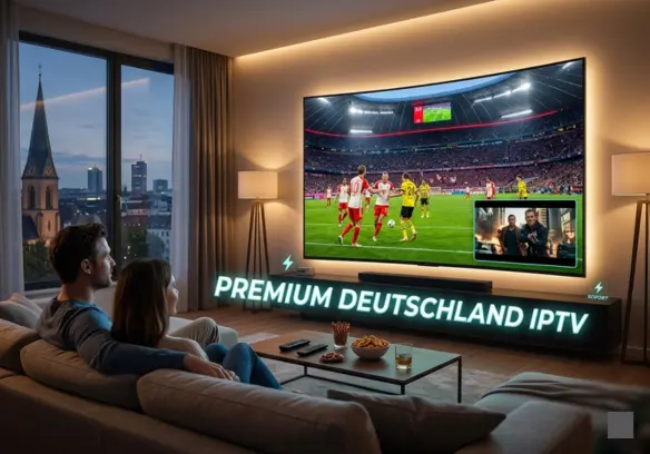 Familie genießt Abend im Wohnzimmer